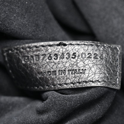 Saint Laurent Grained Deerskin Bea Tote Black 7 of 10