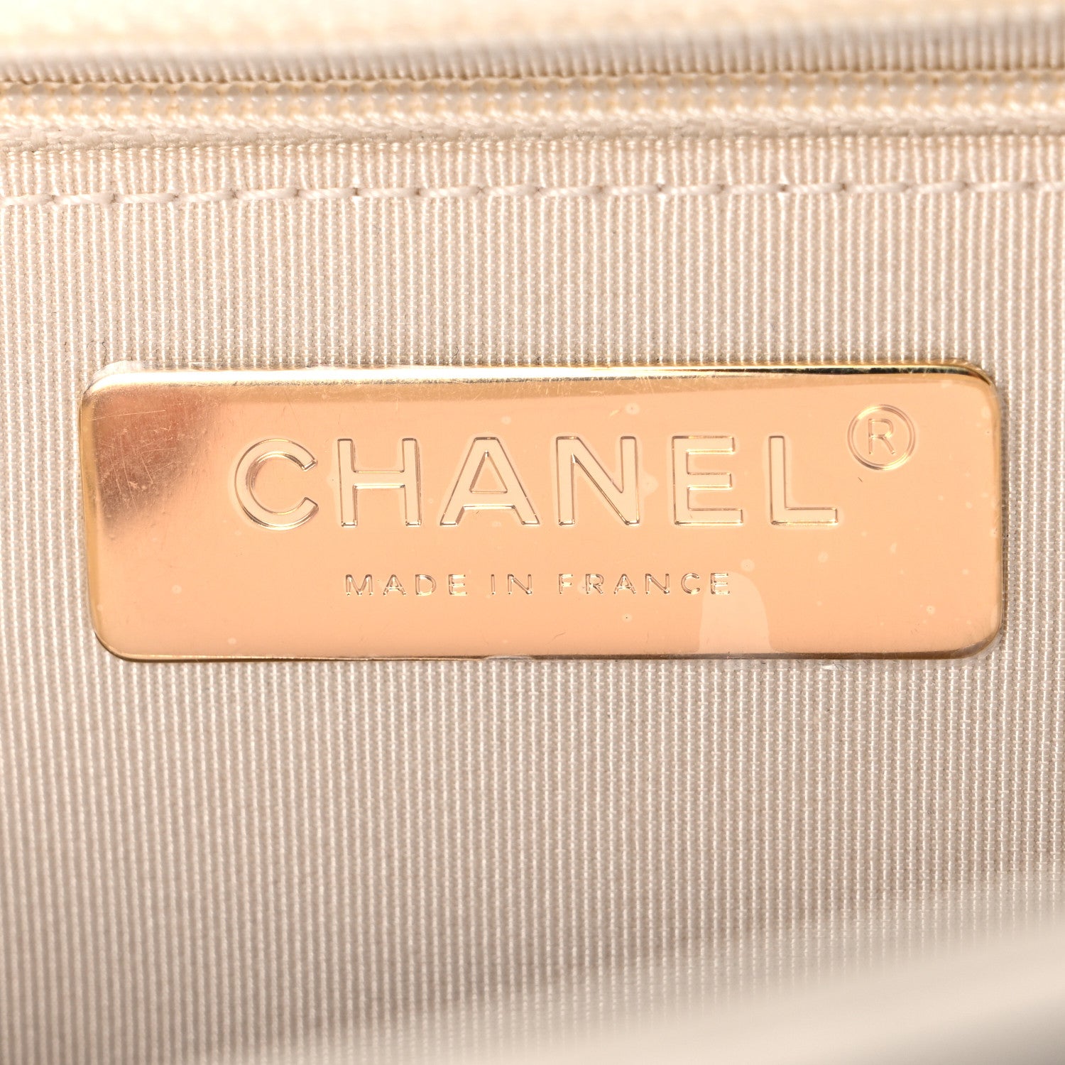 Chanel Lambskin Quilted Large Chanel 19 Flap Beige 6 of 10