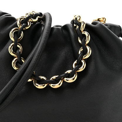 Loewe Mellow Nappa Donut Chain Mini Flamenco Knot Clutch Black 8 of 11