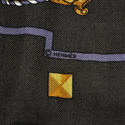 Hermes Cashmere Silk Keys Les Cles 90 5 of 5