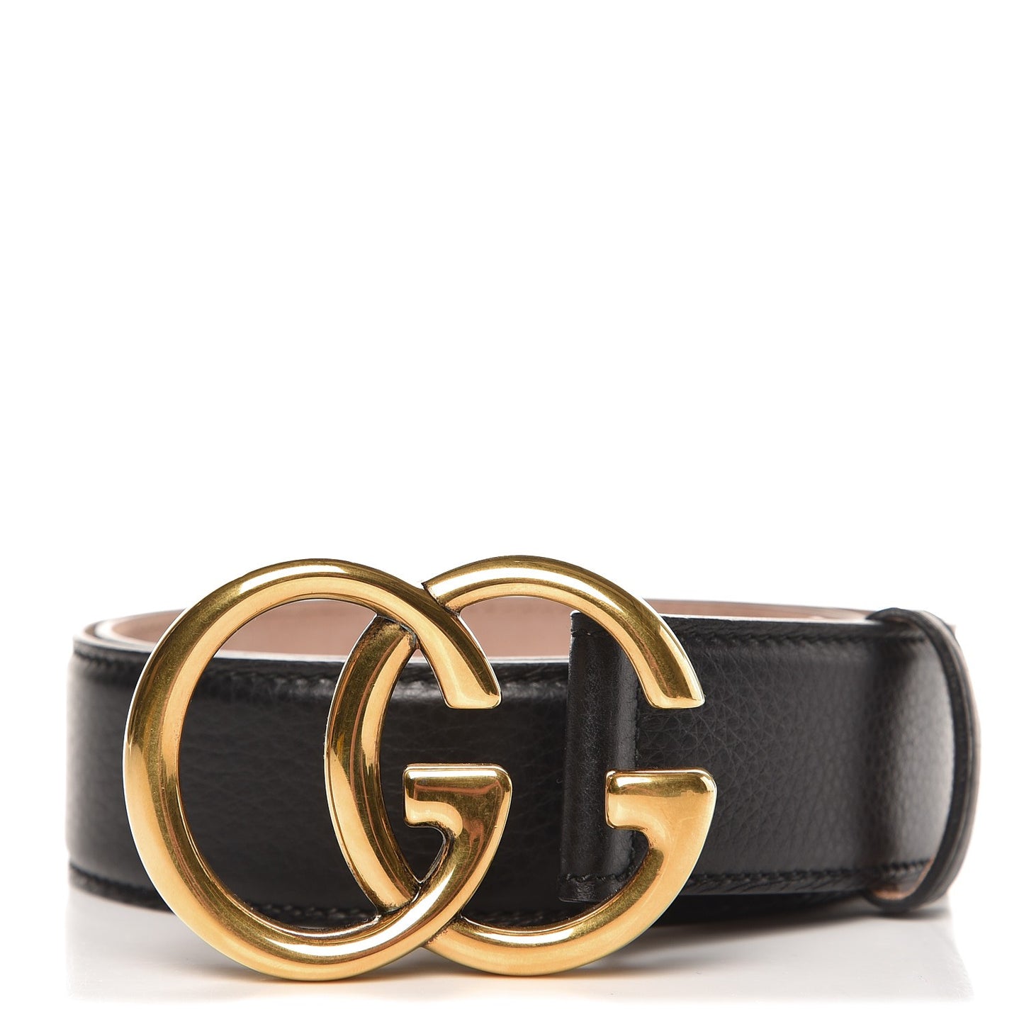 Grained Calfskin Double G 40mm Belt 85 34 Black