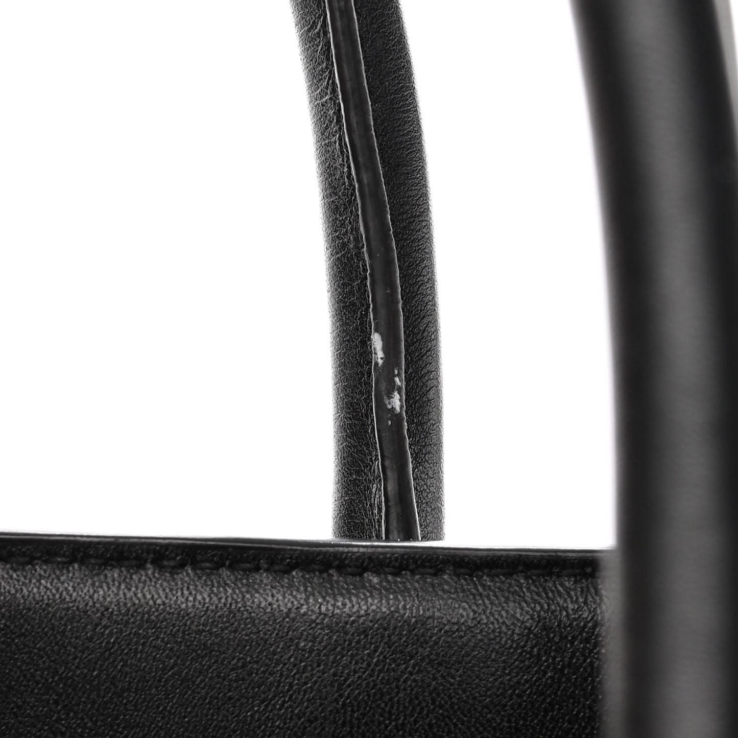 Calfskin Rive Gauche North South Tote Black