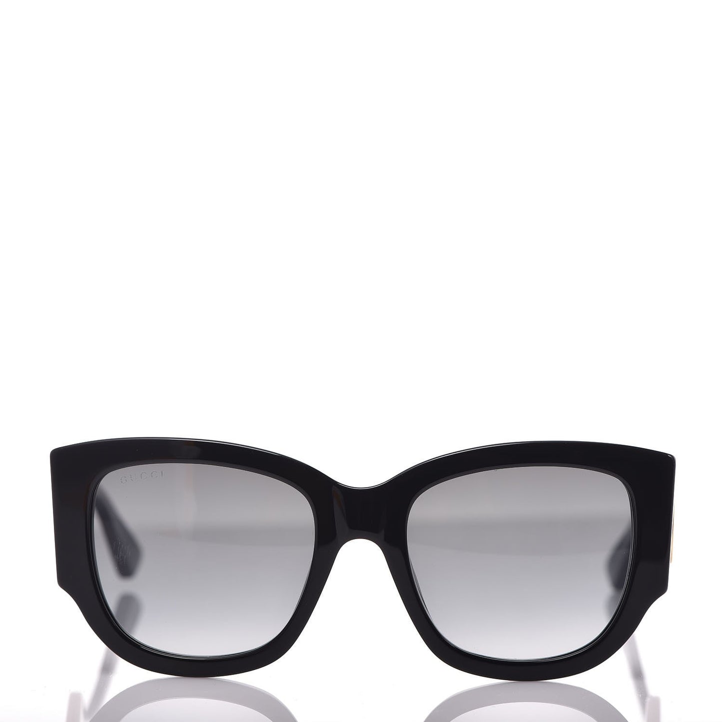 Acetate Web Oversized Frame Rectangle Sunglasses GG0276S Black