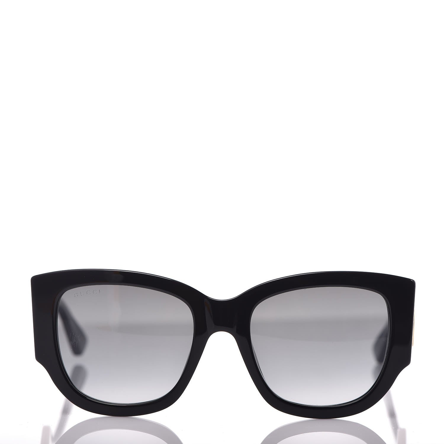 Gucci Acetate Web Oversized Frame Rectangle Sunglasses GG0276S Black 2 of 8