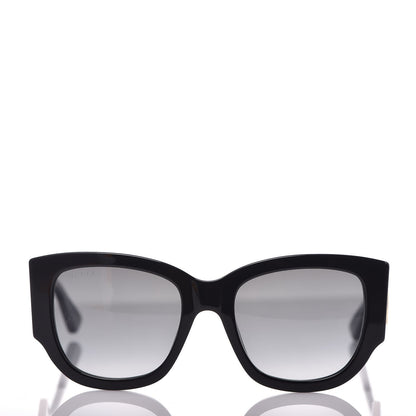 Gucci Acetate Web Oversized Frame Rectangle Sunglasses GG0276S Black 2 of 8