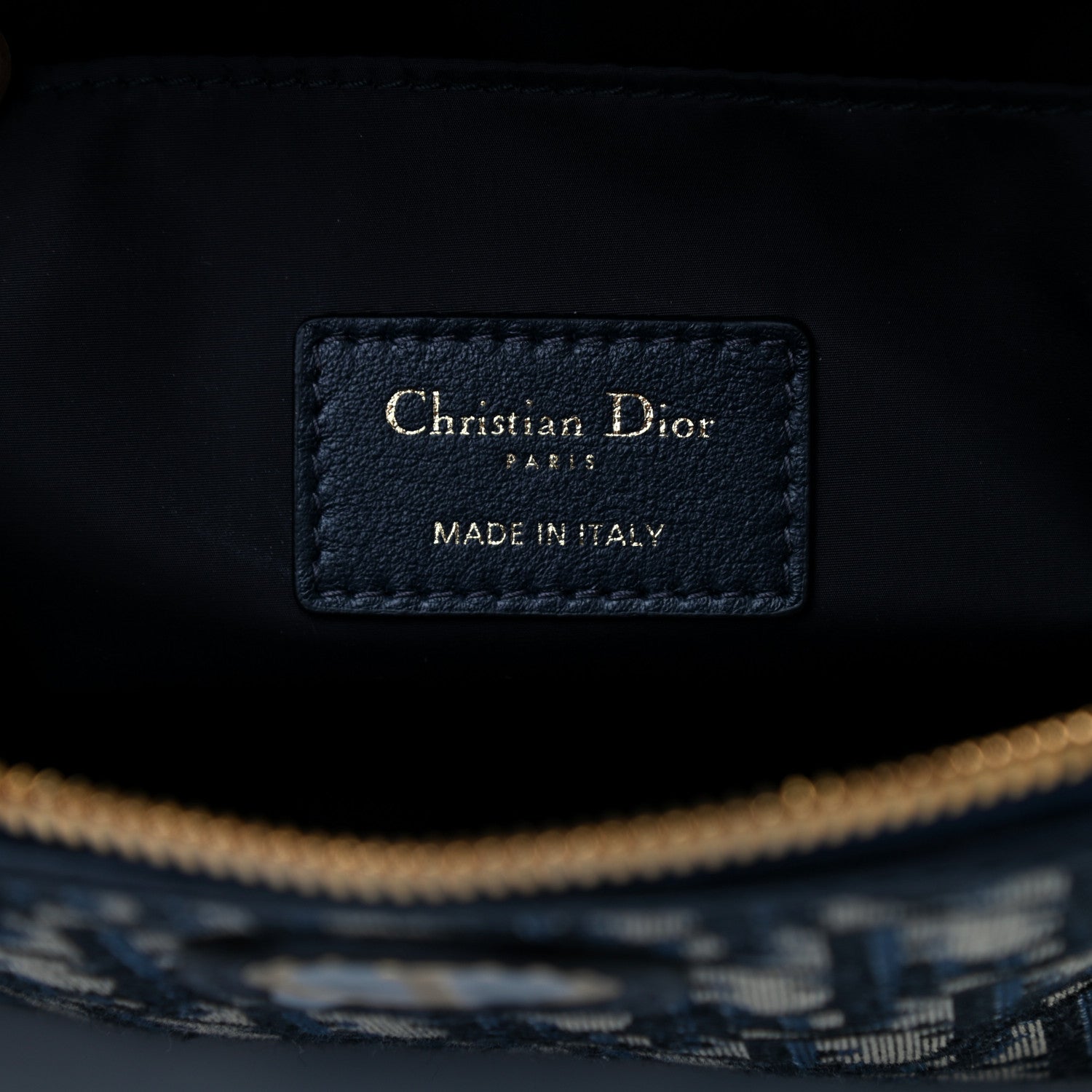 Christian Dior Oblique 30 Montaigne Cosmetic Pouch Blue 5 of 6