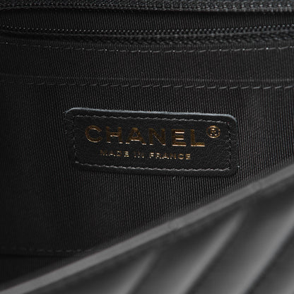 Chanel Calfskin Chevron Quilted Mini Statement Flap Black 6 of 8