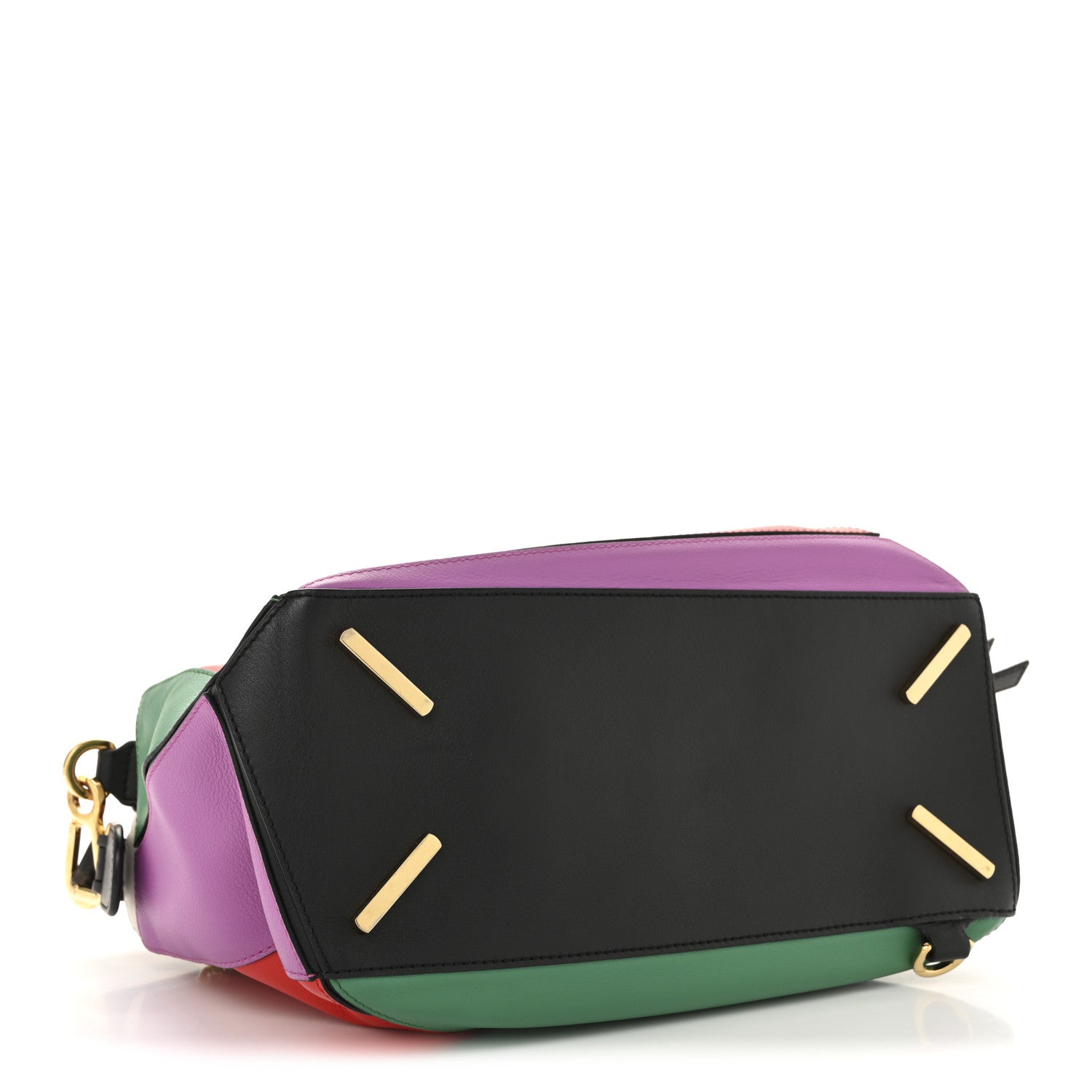 Loewe Calfskin Medium Puzzle Bag Multicolor Black 4 of 14