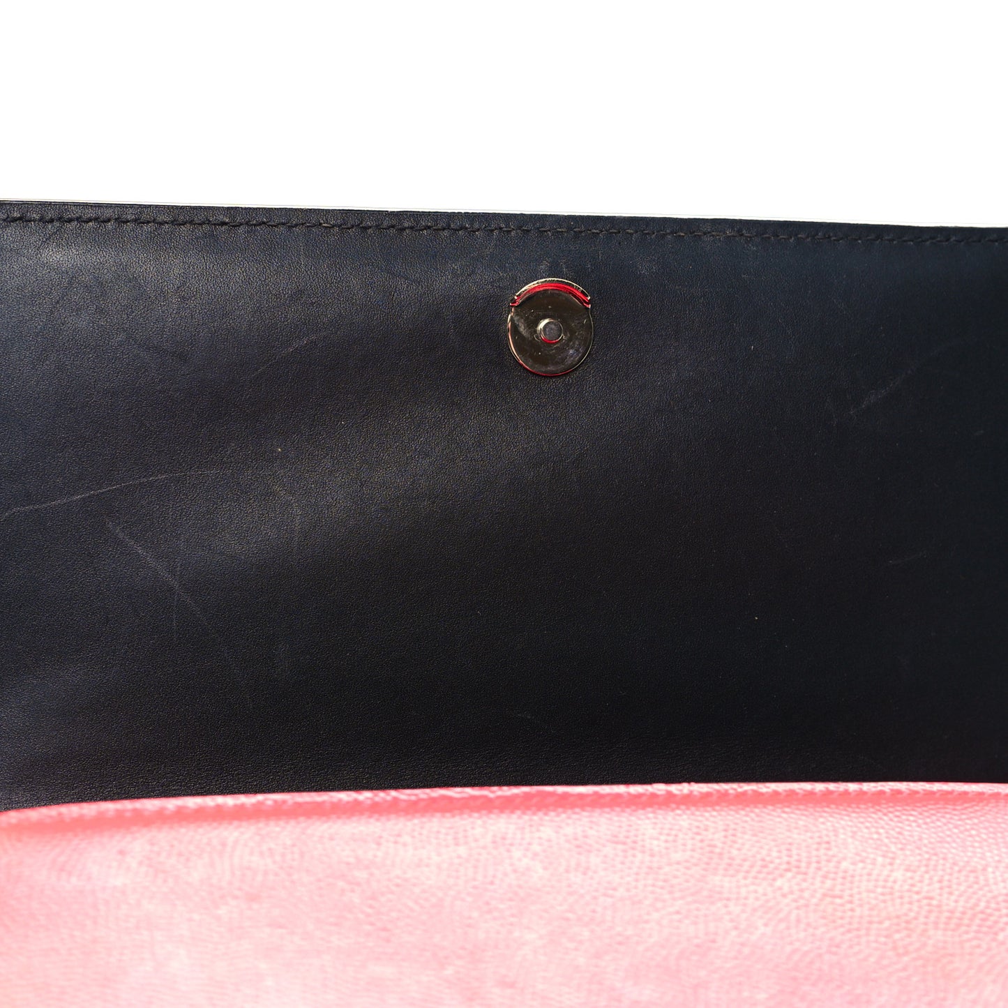Patent Grain de Poudre Small Monogram Kate Satchel Neon Pink