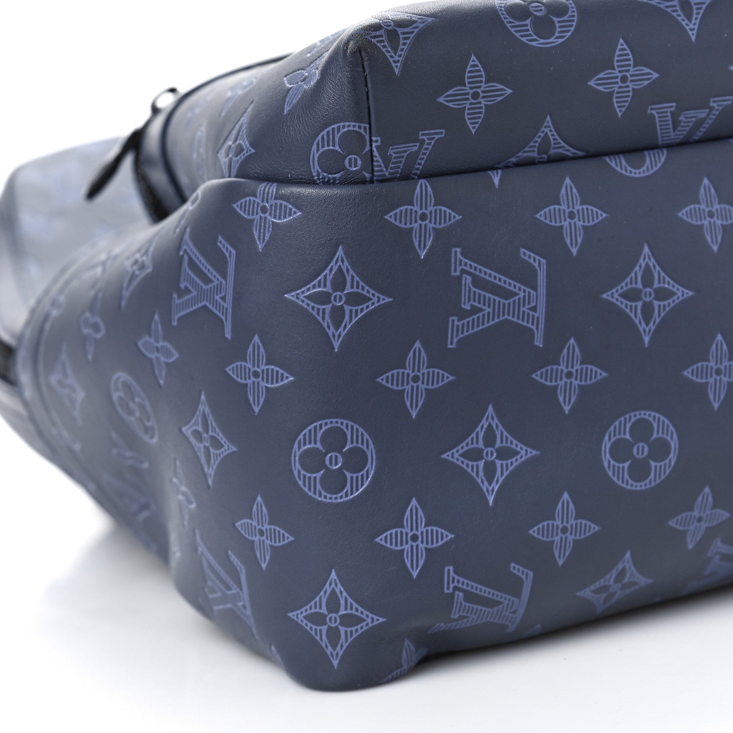 Louis Vuitton Calfskin Monogram Shadow Sprinter Backpack Blue 7 of 8