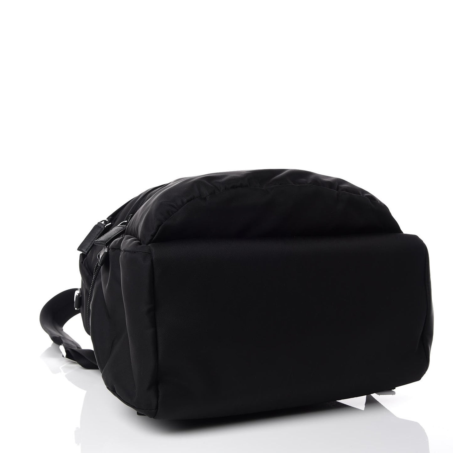 Nylon Saffiano Day Backpack Black