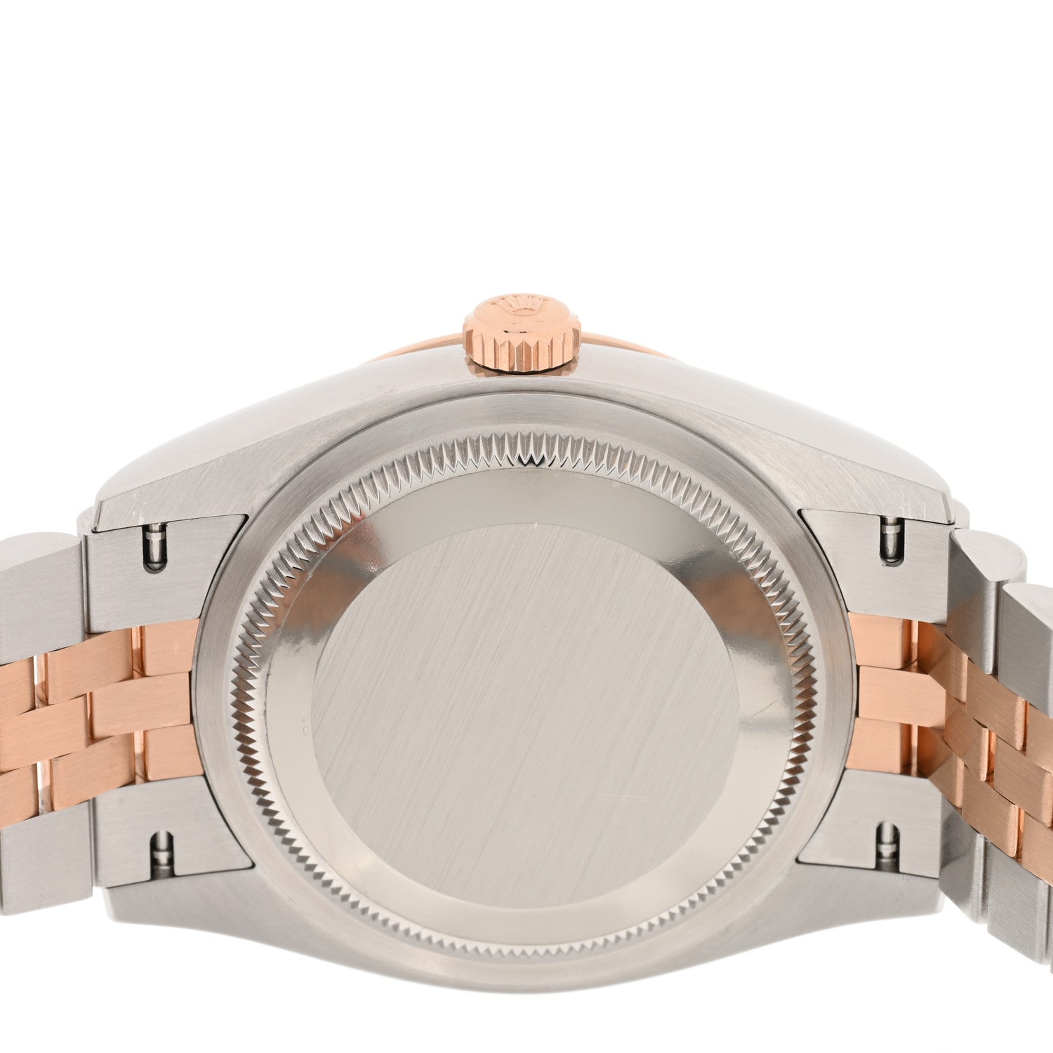 Rolex Stainless Steel 18K Everose Gold Diamond 36mm Oyster Perpetual Datejust Watch Rose Roman 126231 4 of 5