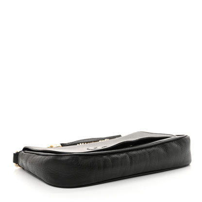 Gucci Pebbled Calfskin Medium Soho Flap Crossbody Black 4 of 12