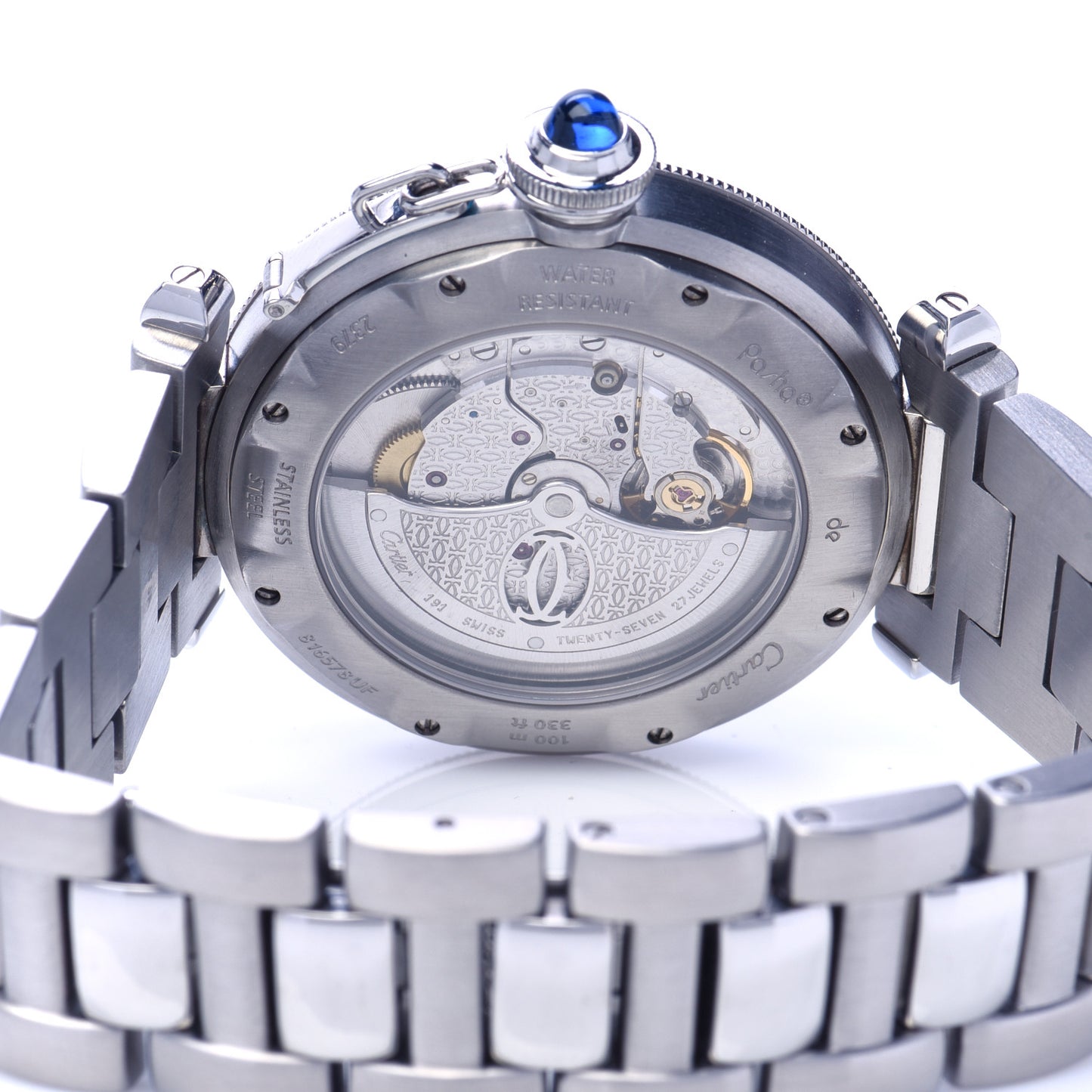 Stainless Steel 38mm Pasha C Grille Automatic Watch