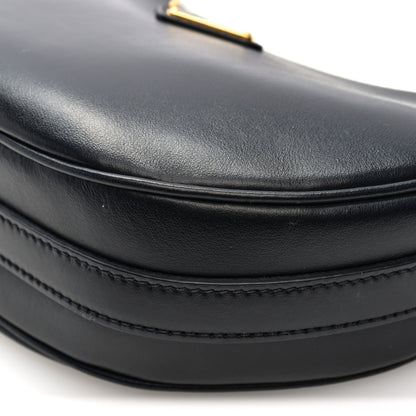 Prada Soft Calfskin Arque Shoulder Bag Black 9 of 9
