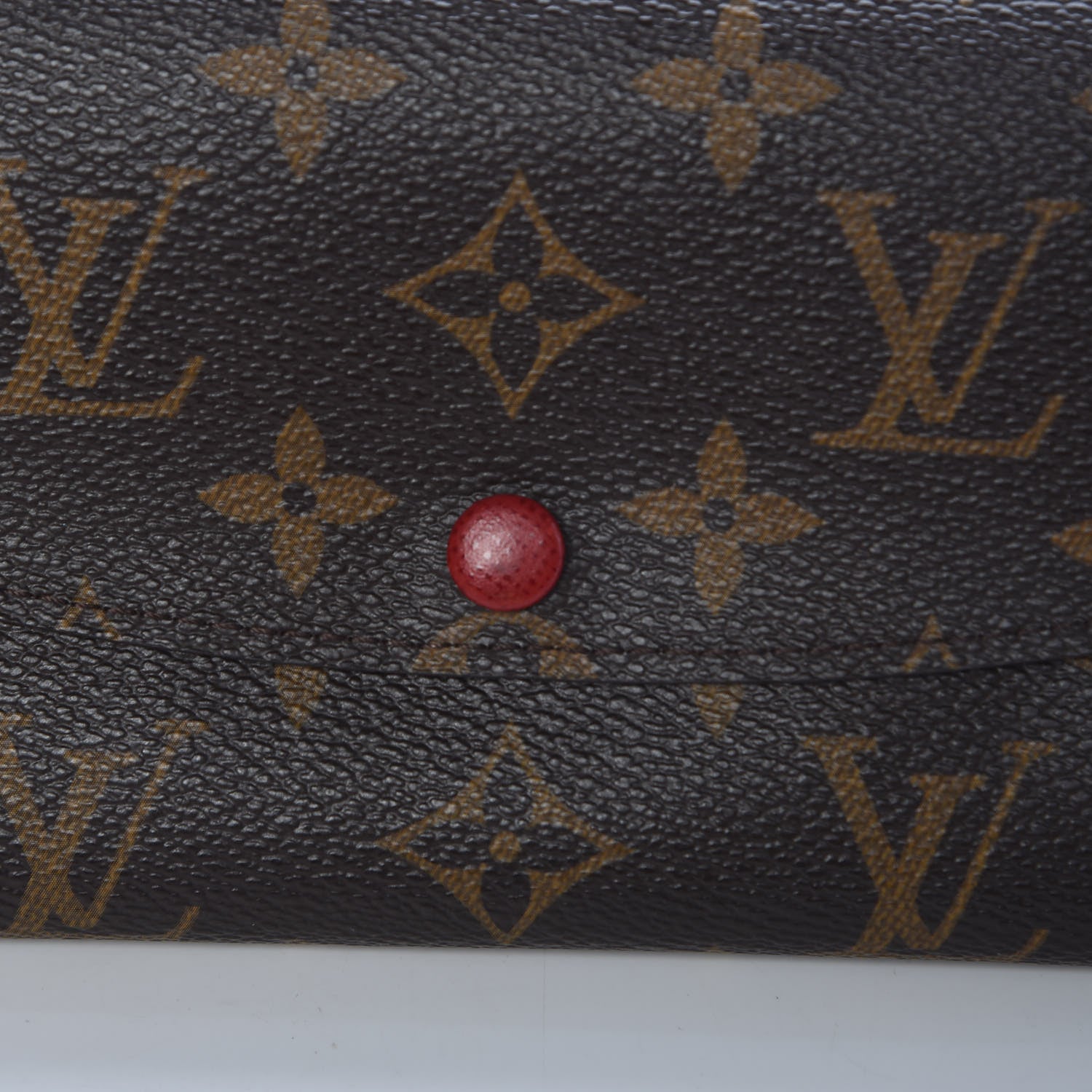 Louis Vuitton Monogram Emilie Wallet Red 7 of 9