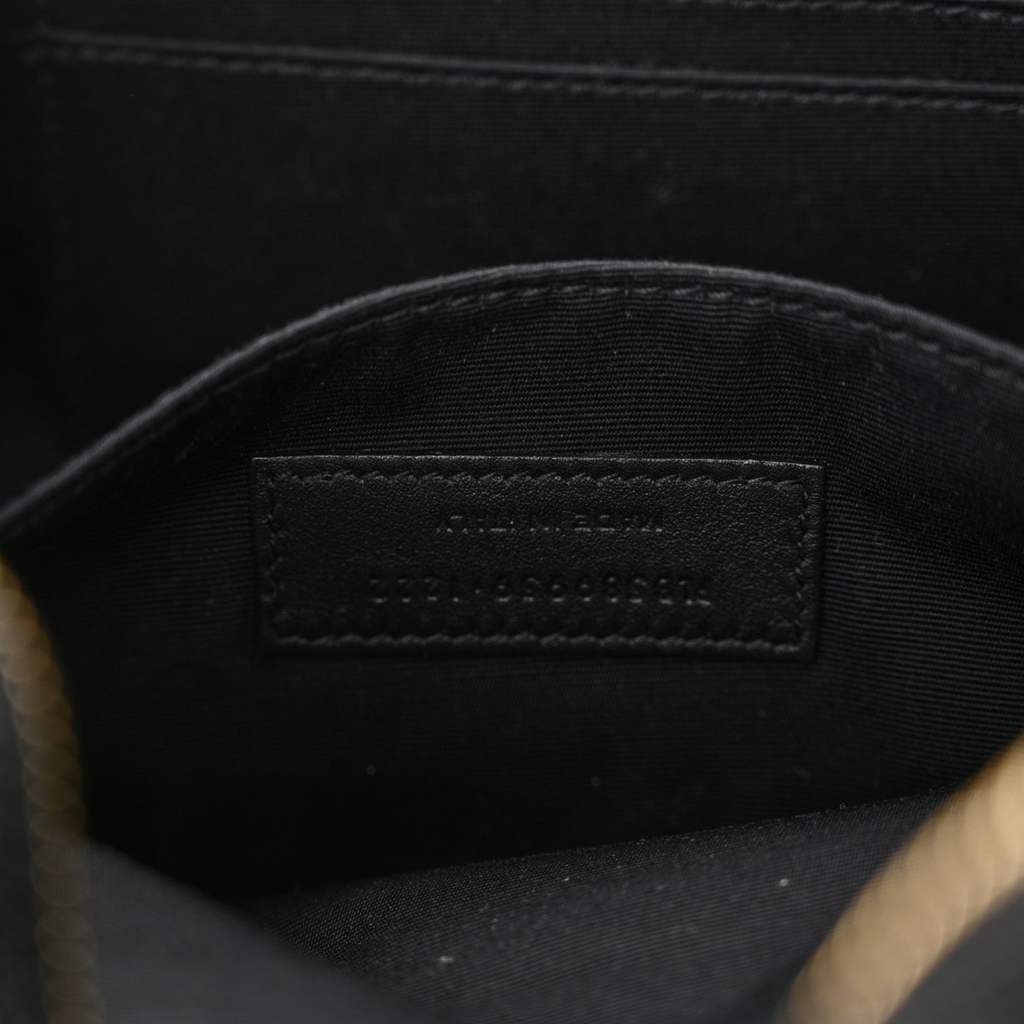 Grain De Poudre Monogram Belt Bag Black