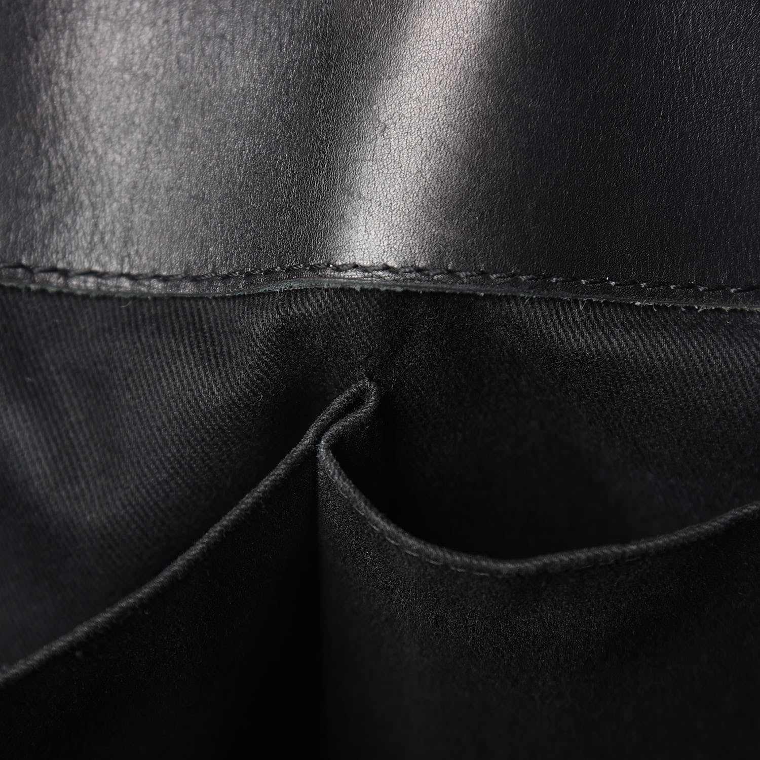 Chanel Calfskin Double Stitch Large Hamptons Shopping Tote Black 17 of 22