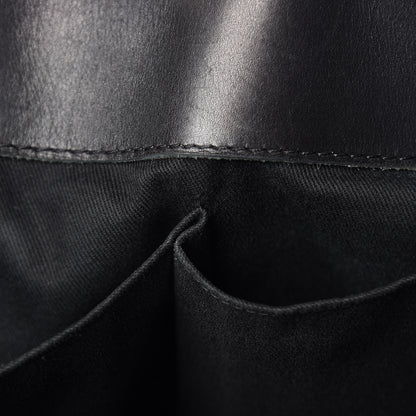 Chanel Calfskin Double Stitch Large Hamptons Shopping Tote Black 17 of 22