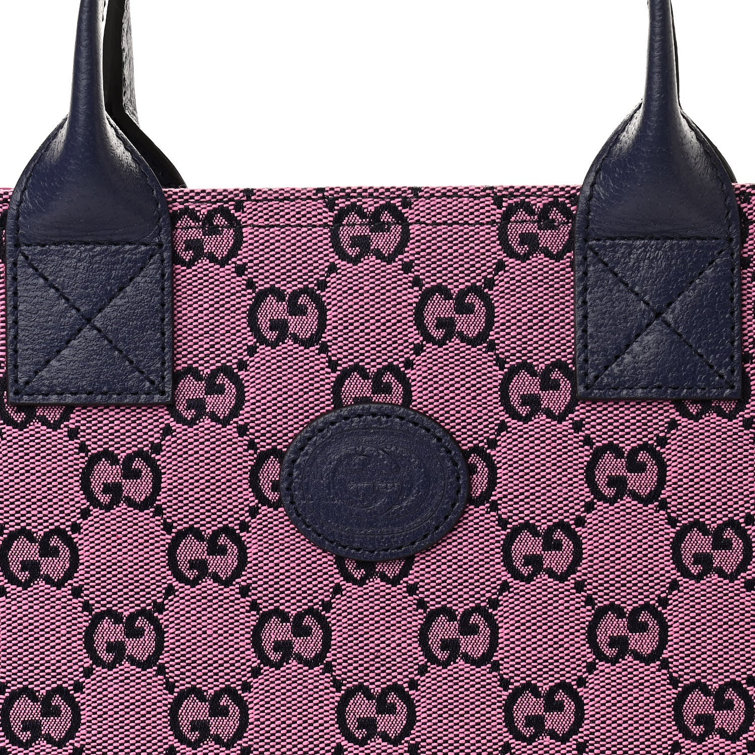 Gucci Monogram Multicolor Small Retro Interlocking G Childrens Tote Pink Blue 8 of 10