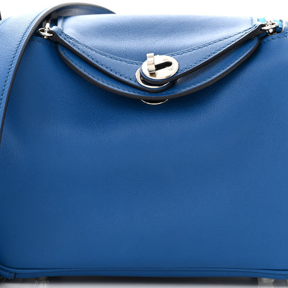 Hermes Swift Verso Mini Lindy 20 Bleu France Bleu Saphir 7 of 12