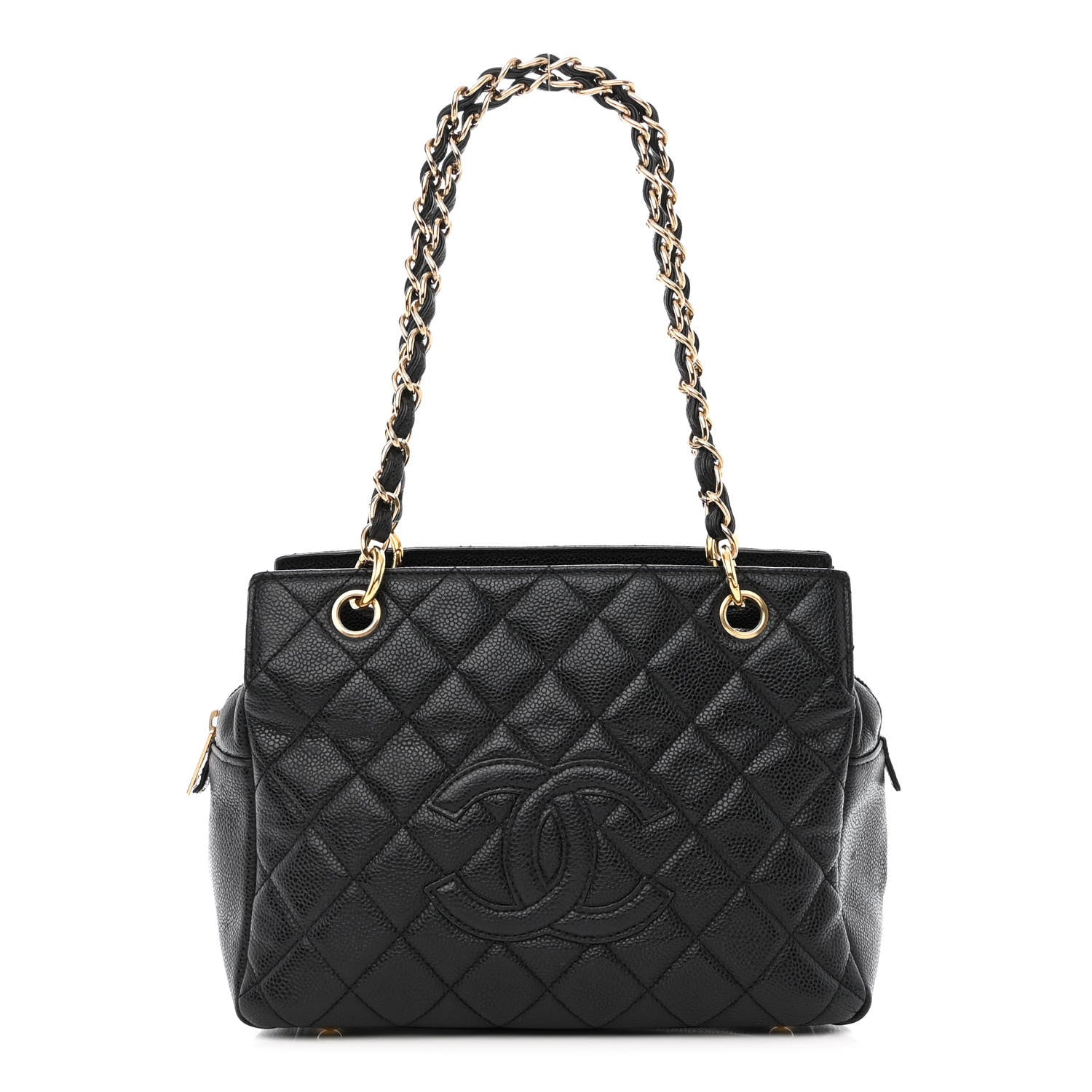 Chanel Caviar Quilted Petit Timeless Tote PTT Black 2 of 15