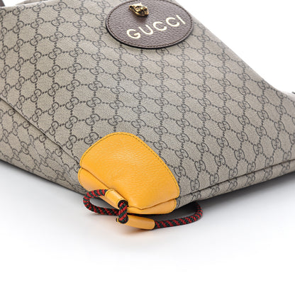 Gucci GG Supreme Monogram Neo Vintage Drawstring Backpack Beige New Acero Crop 7 of 8