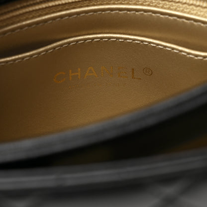 Chanel Shiny Lambskin Quilted Enamel CC Small Flap Black 6 of 11