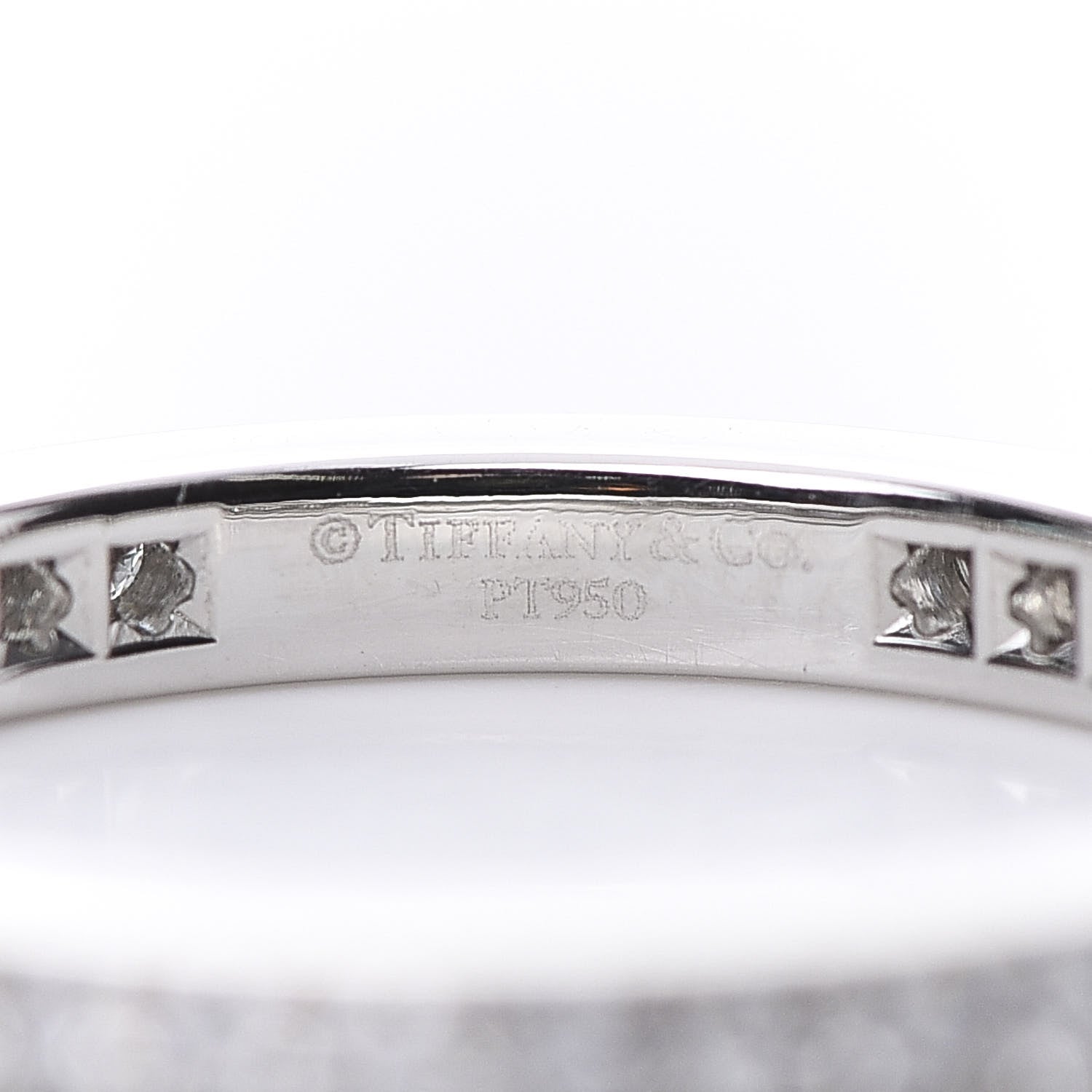 Tiffany Platinum Diamond 2mm Legacy Band Ring 50 5.25 4 of 5