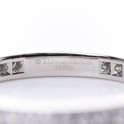 Tiffany Platinum Diamond 2mm Legacy Band Ring 50 5.25 4 of 5