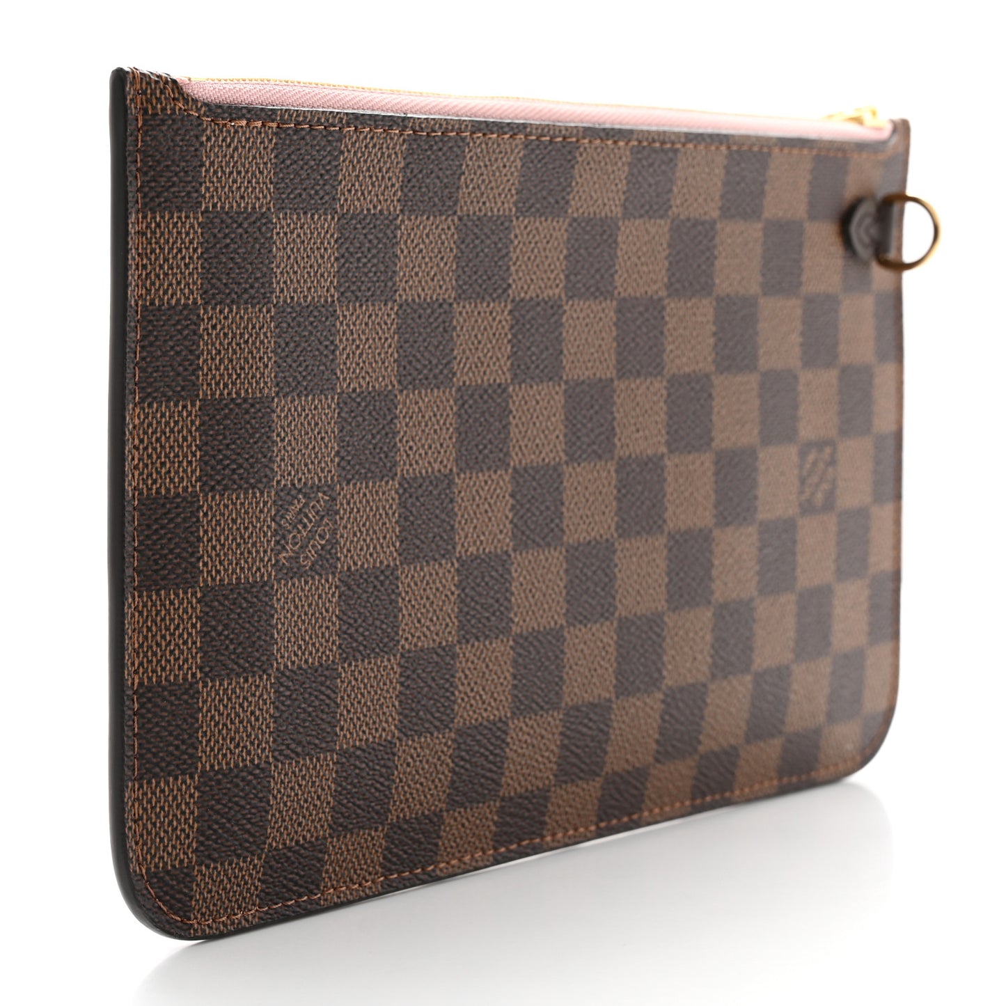 Damier Ebene Neverfull MM GM Pochette Rose Ballerine