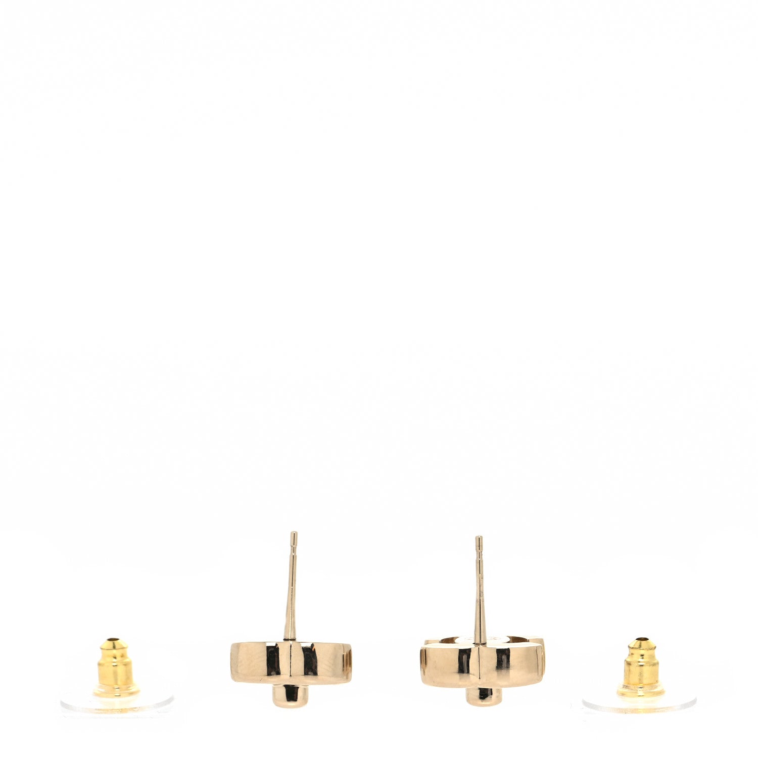 Chanel Metal CC Turnlock Earrings Gold 3 of 4