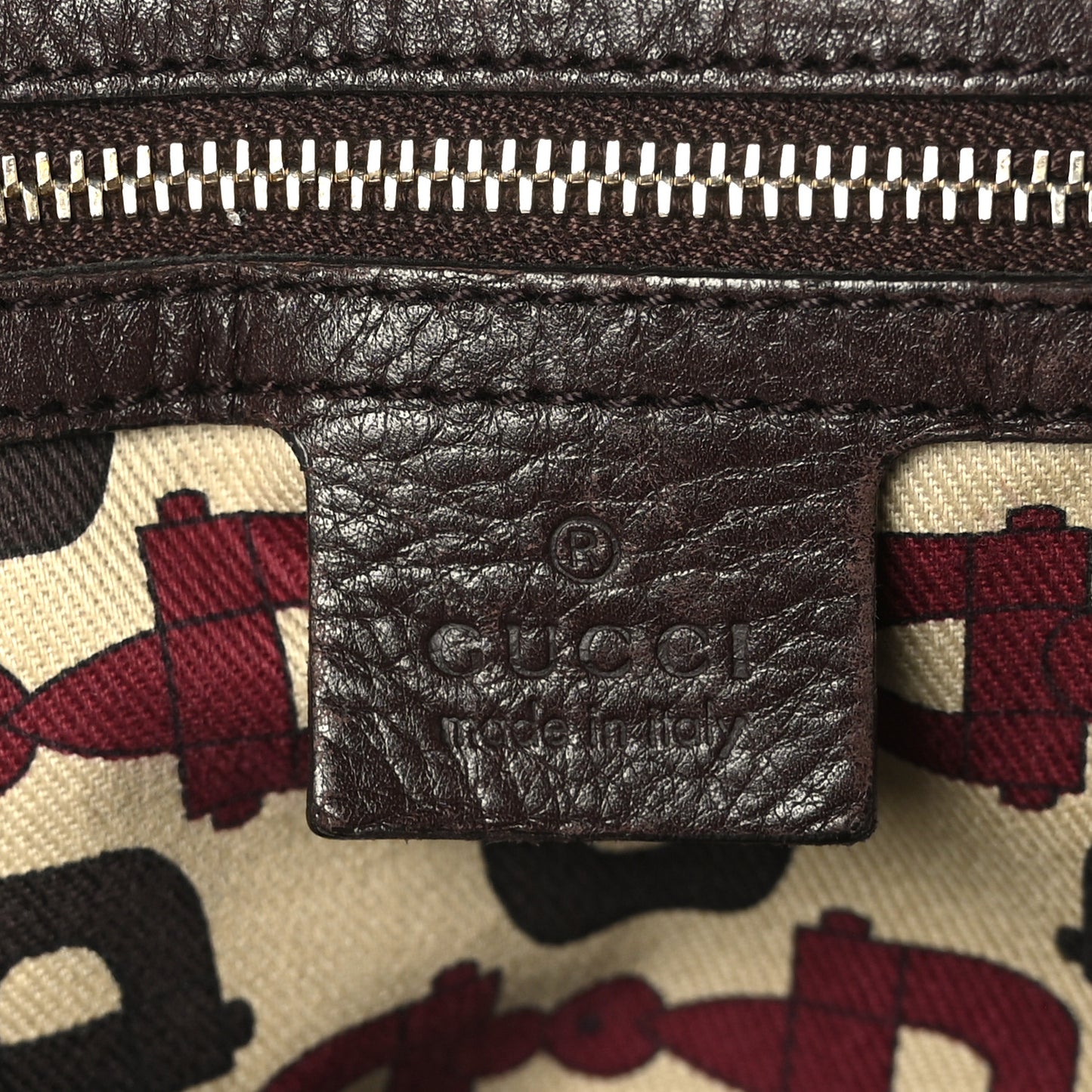 Guccissima Small Pelham Shoulder Bag Chocolate