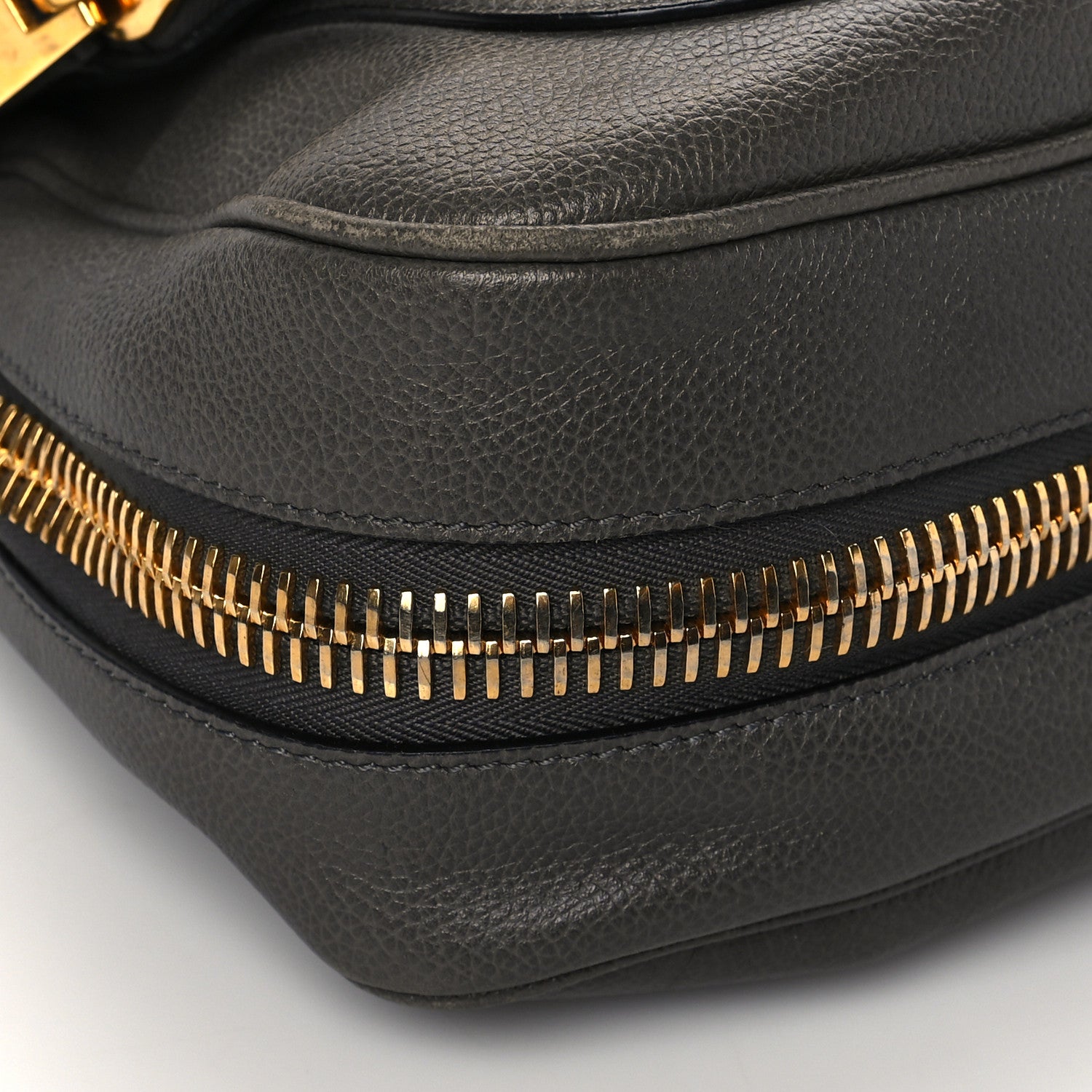 Tom Ford Grained Calfskin Medium Jennifer Dark Brown 8 of 9