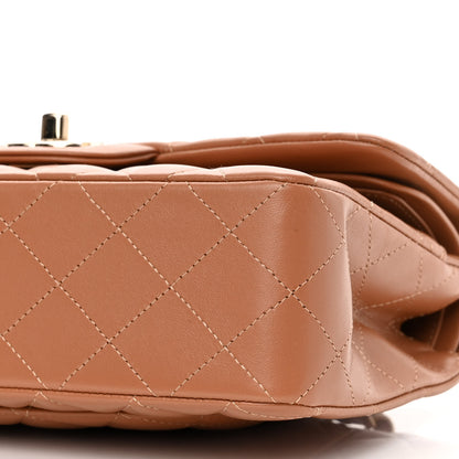 Chanel Lambskin Quilted Small Double Flap Brown 10 of 11
