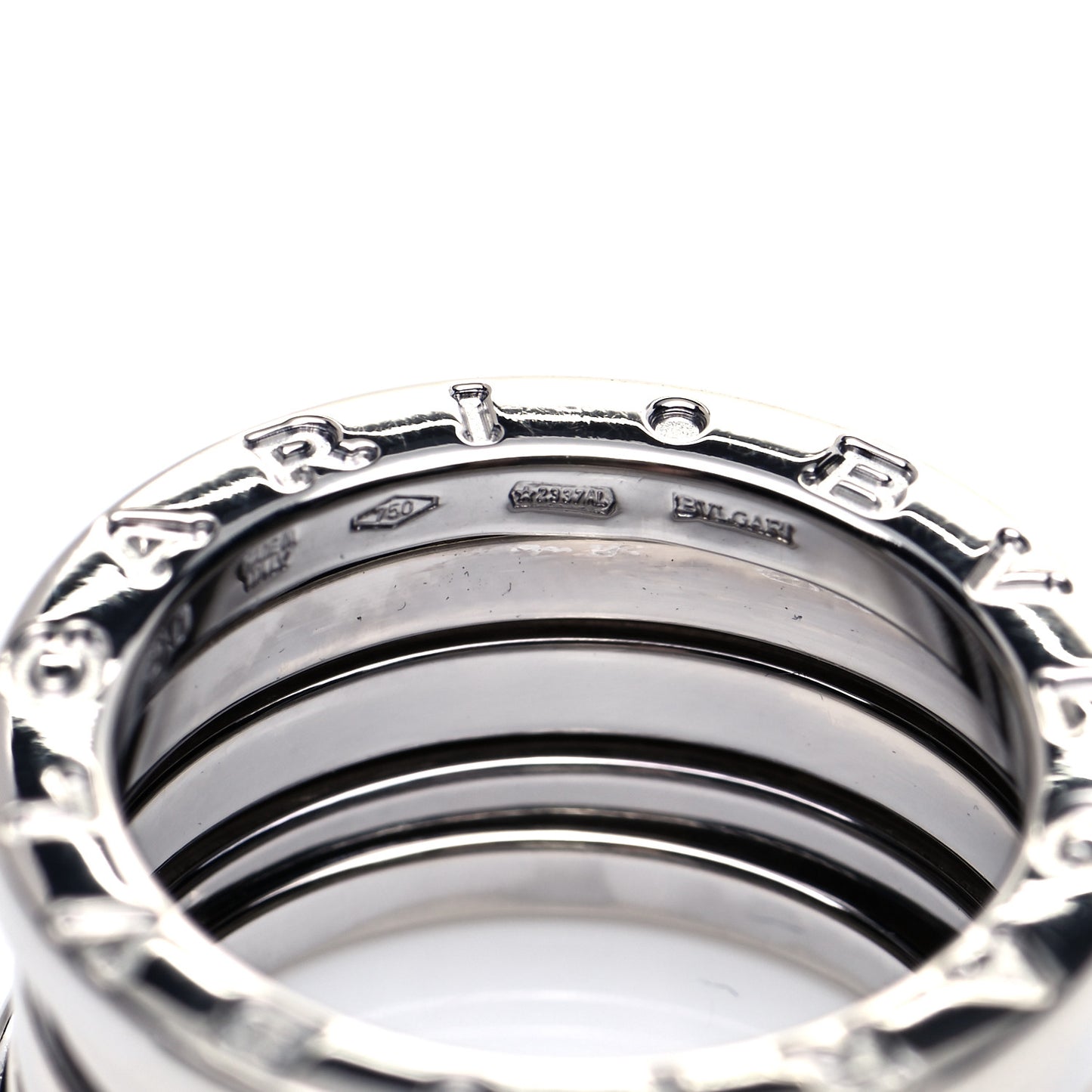 18K White Gold B.Zero1 Four-Band Ring 50 5.25