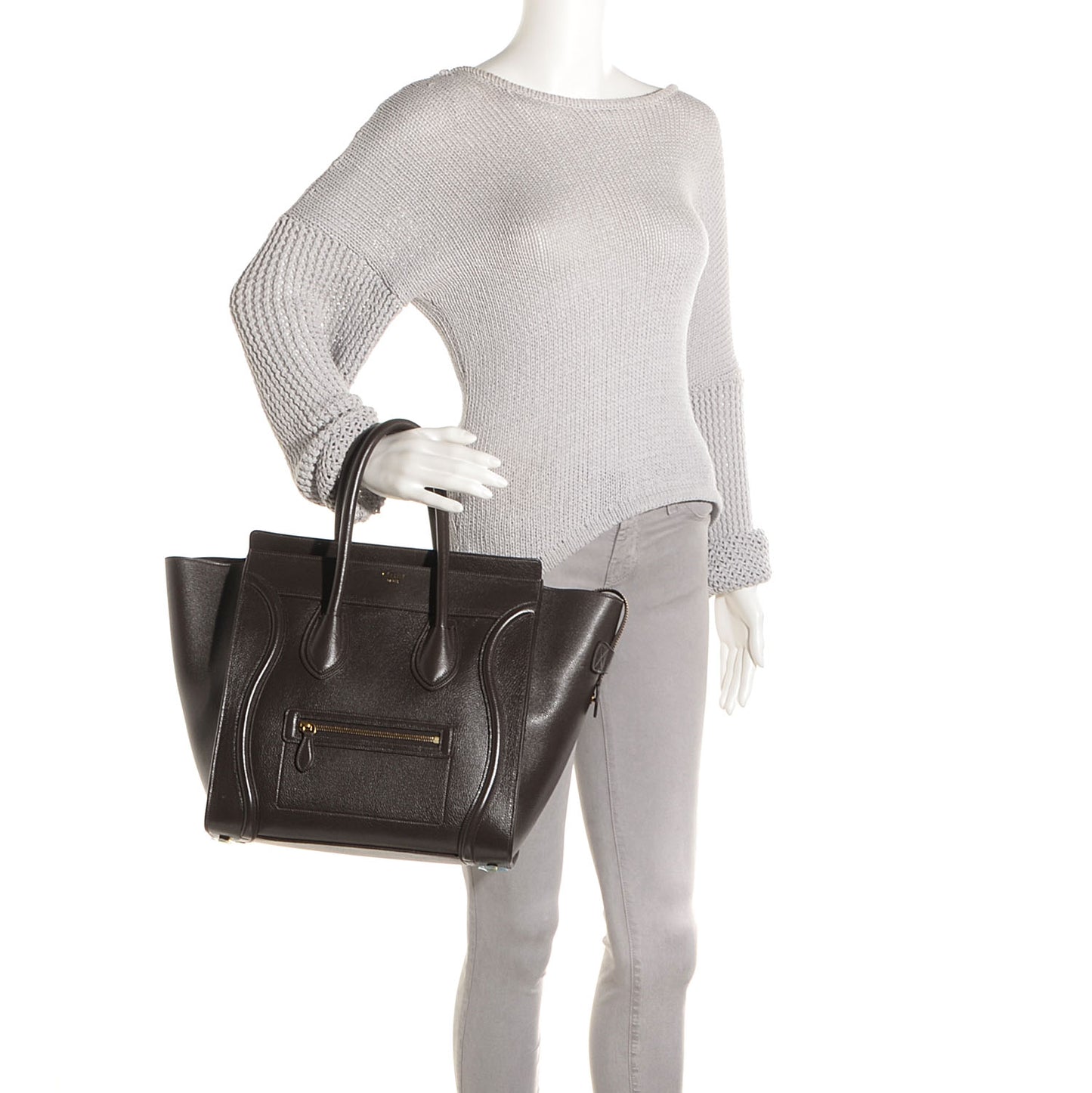 Baby Calfskin Mini Luggage Anthracite