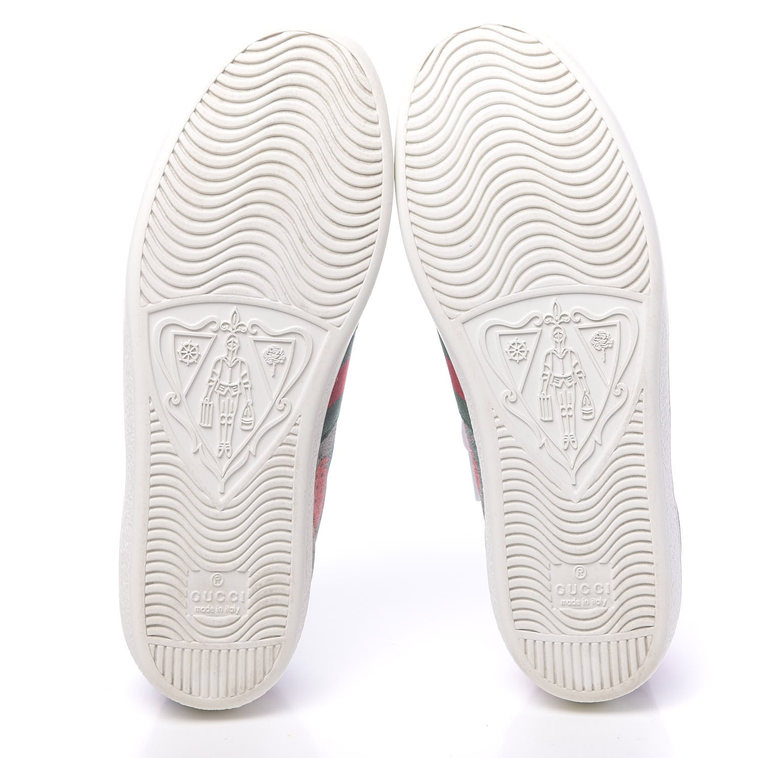 Gucci GG Supreme Monogram Strawberry Web Womens Ace Sneakers 36.5 Beige Multicolor Red Green 5 of 12