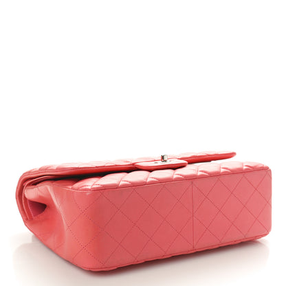 Chanel Lambskin Quilted Jumbo Double Flap Pink Pink 4 of 11