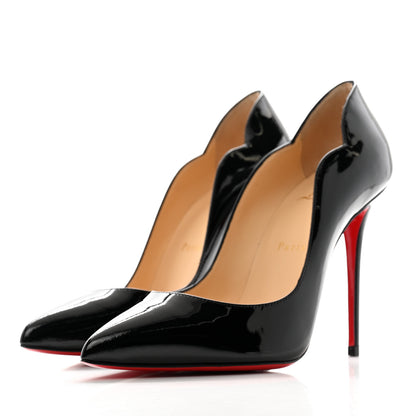 Christian Louboutin Patent Hot Chick 100 Pumps 38 Black 4 of 9