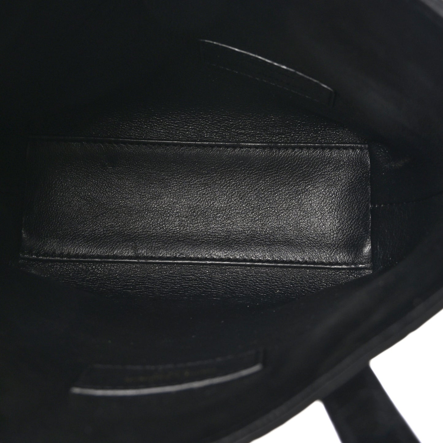 Calfskin Crocodile Embossed Paris Mini Toy Shopper Tote Black