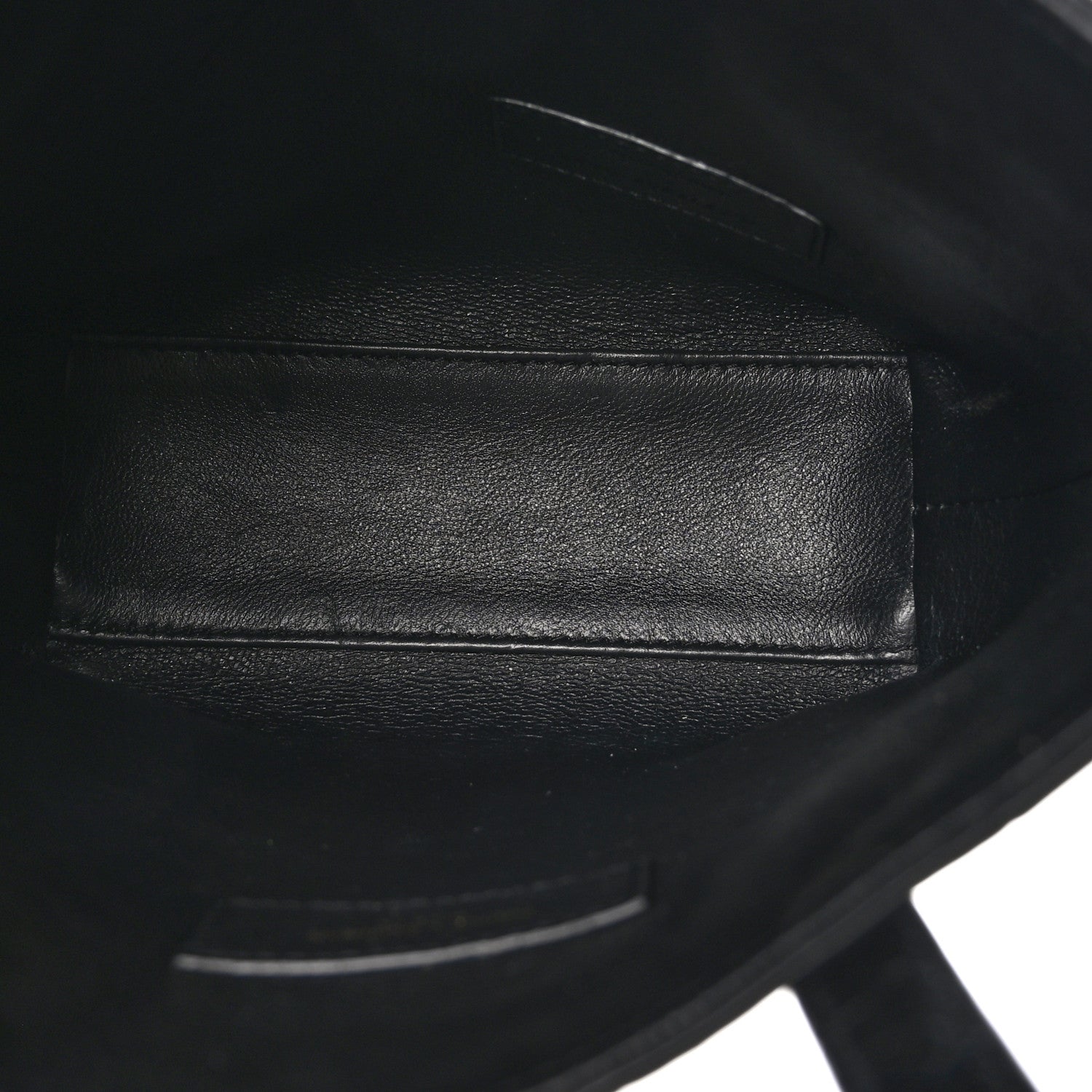 Saint Laurent Calfskin Crocodile Embossed Paris Mini Toy Shopper Tote Black 5 of 11