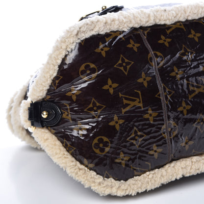Louis Vuitton Patent Monogram Shearling Sac Thunder 9 of 11