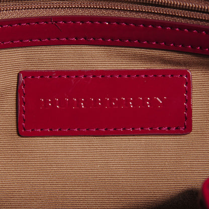 Burberry Supernova Check Small Nickie Tote Berry 6 of 10