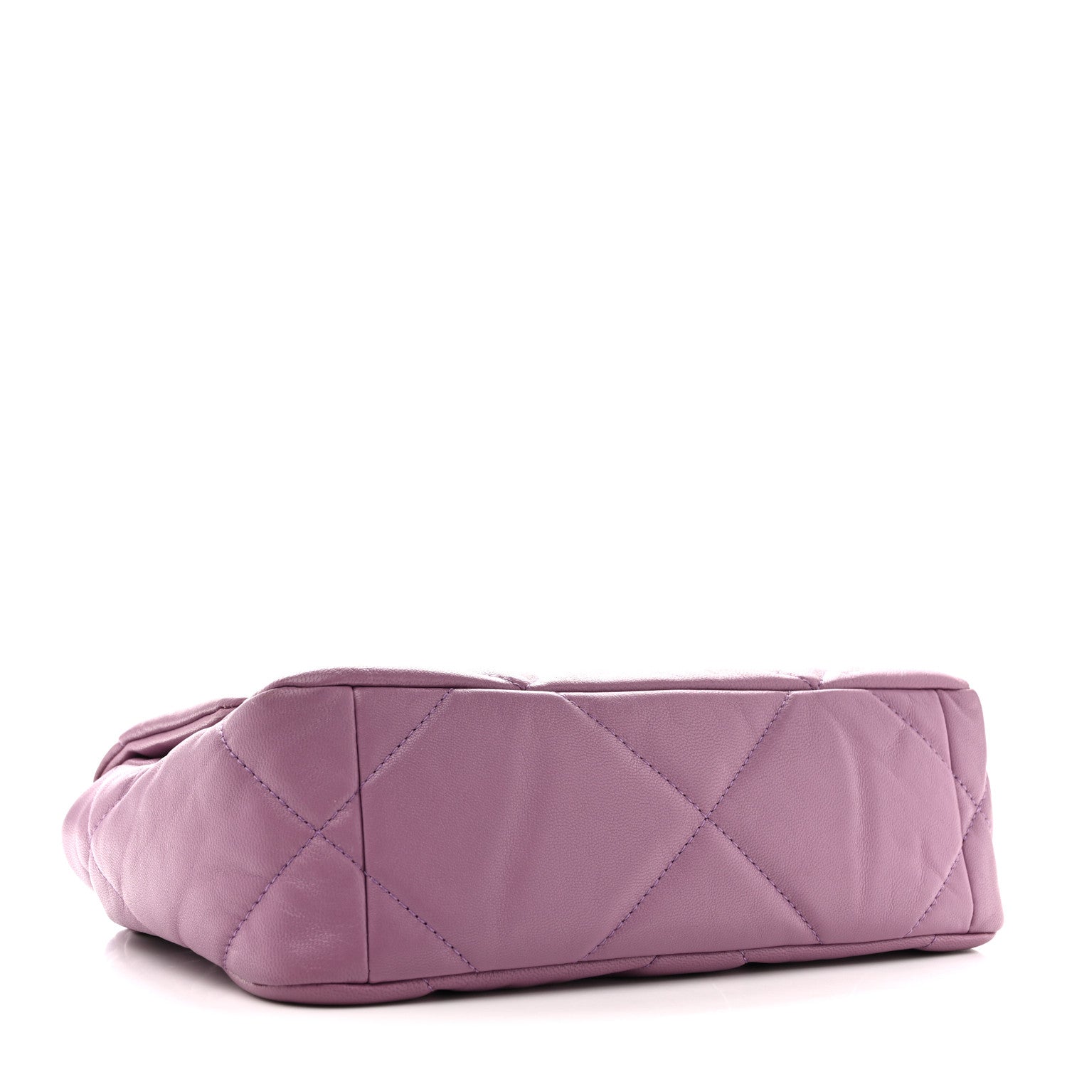 Chanel Goatskin Quilted Medium Chanel 19 Flap Purple 4 of 12