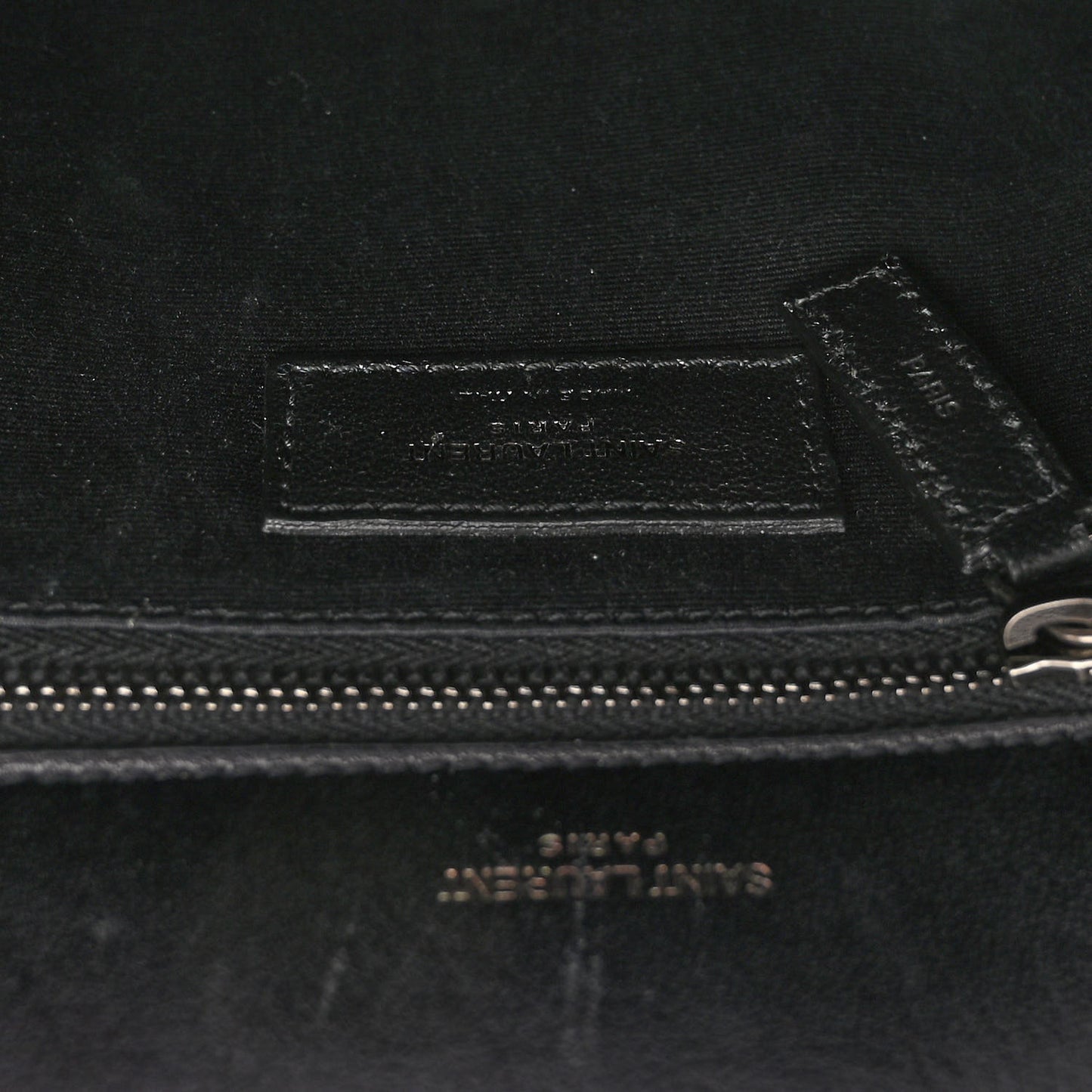 Patent Crocodile Embossed Lambskin Monogram Medium Niki Chain Satchel Black