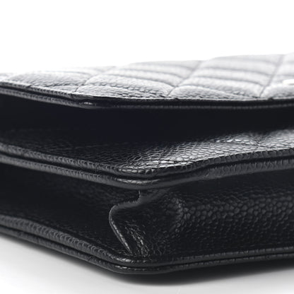 Chanel Caviar Quilted Wallet On Chain WOC Black 9 of 10