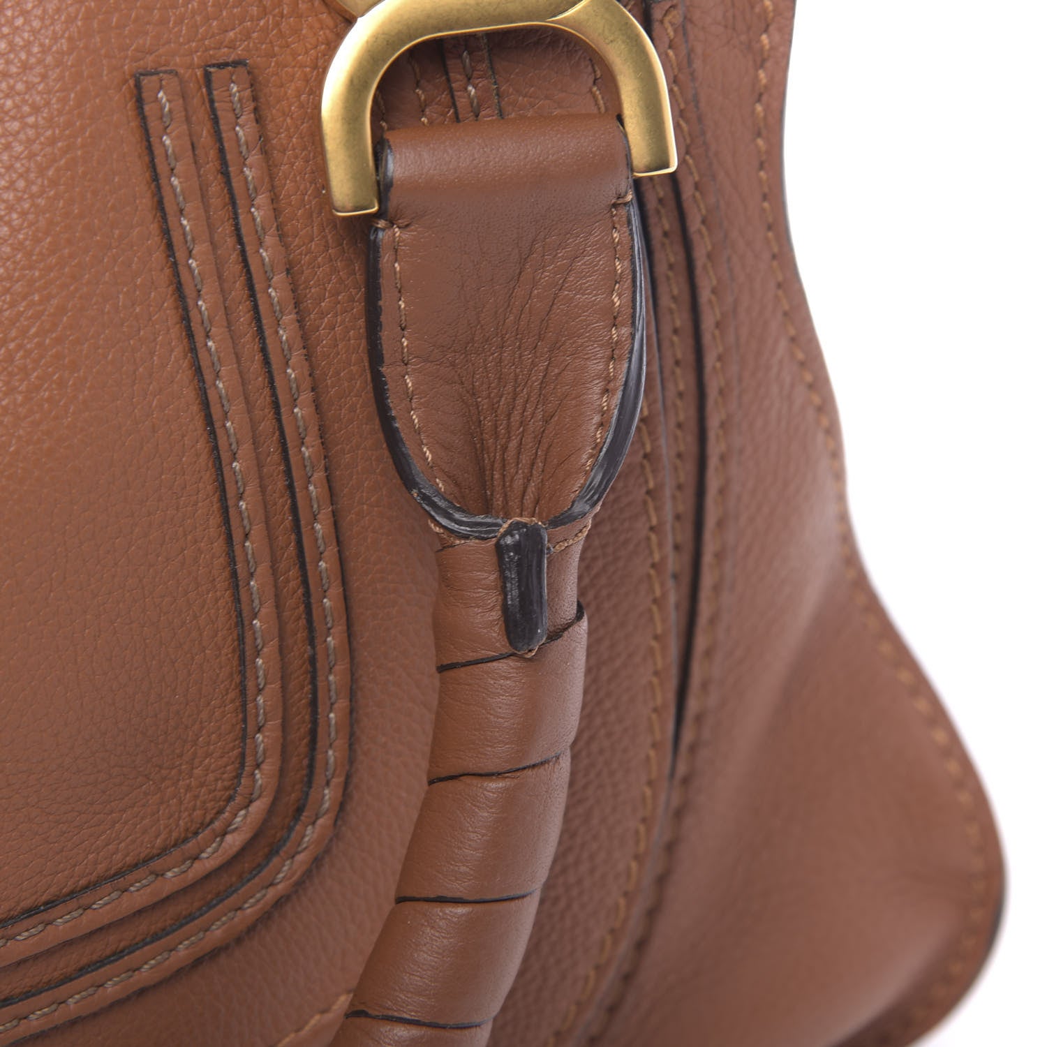Chloe Calfskin Medium Marcie Satchel Tan 12 of 14