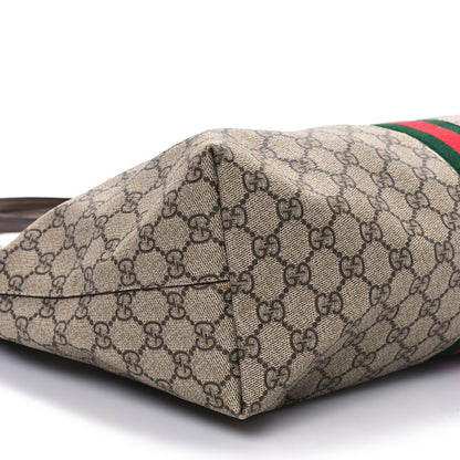 Gucci GG Supreme Monogram Medium Ophidia Shopping Tote Brown 9 of 12