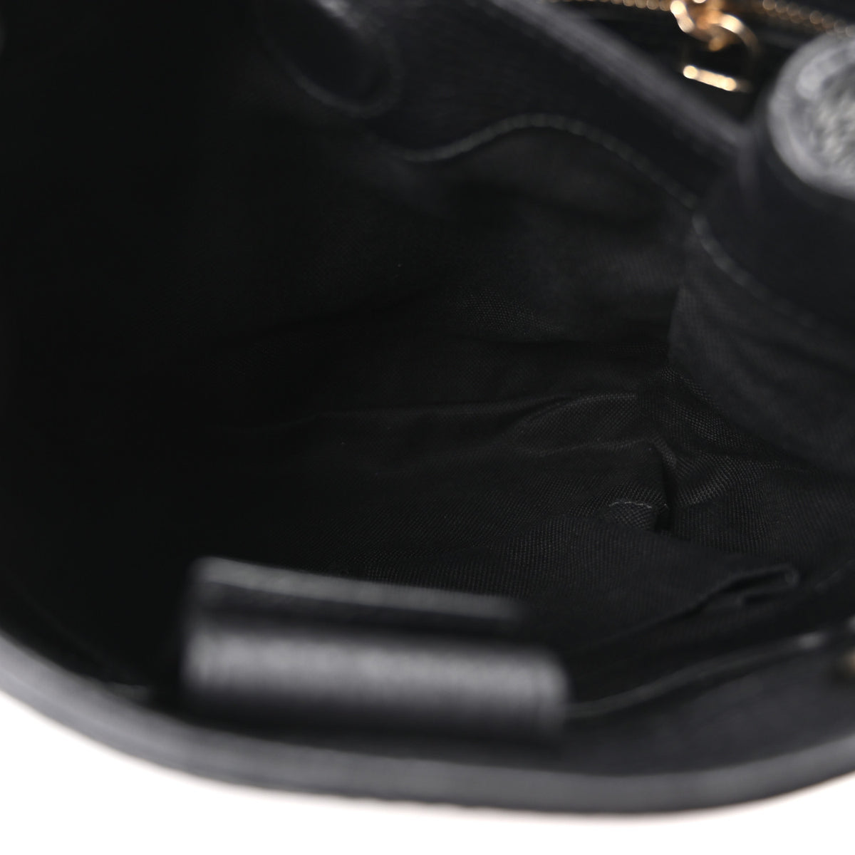 Calfskin Small Bamboo Shopper Tote Black